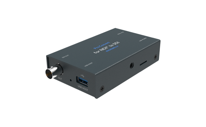 The pre-configured Genesis Science Network SDI receiver box.